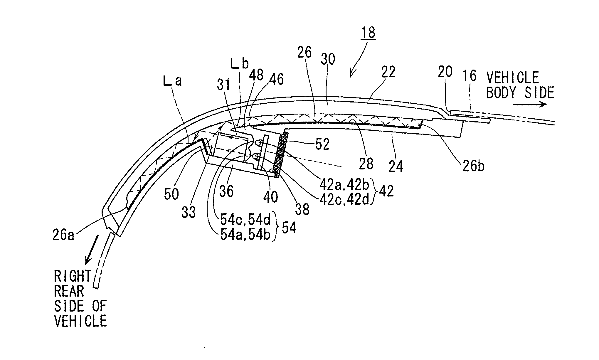 Turn lamp for vehicle outside mirror