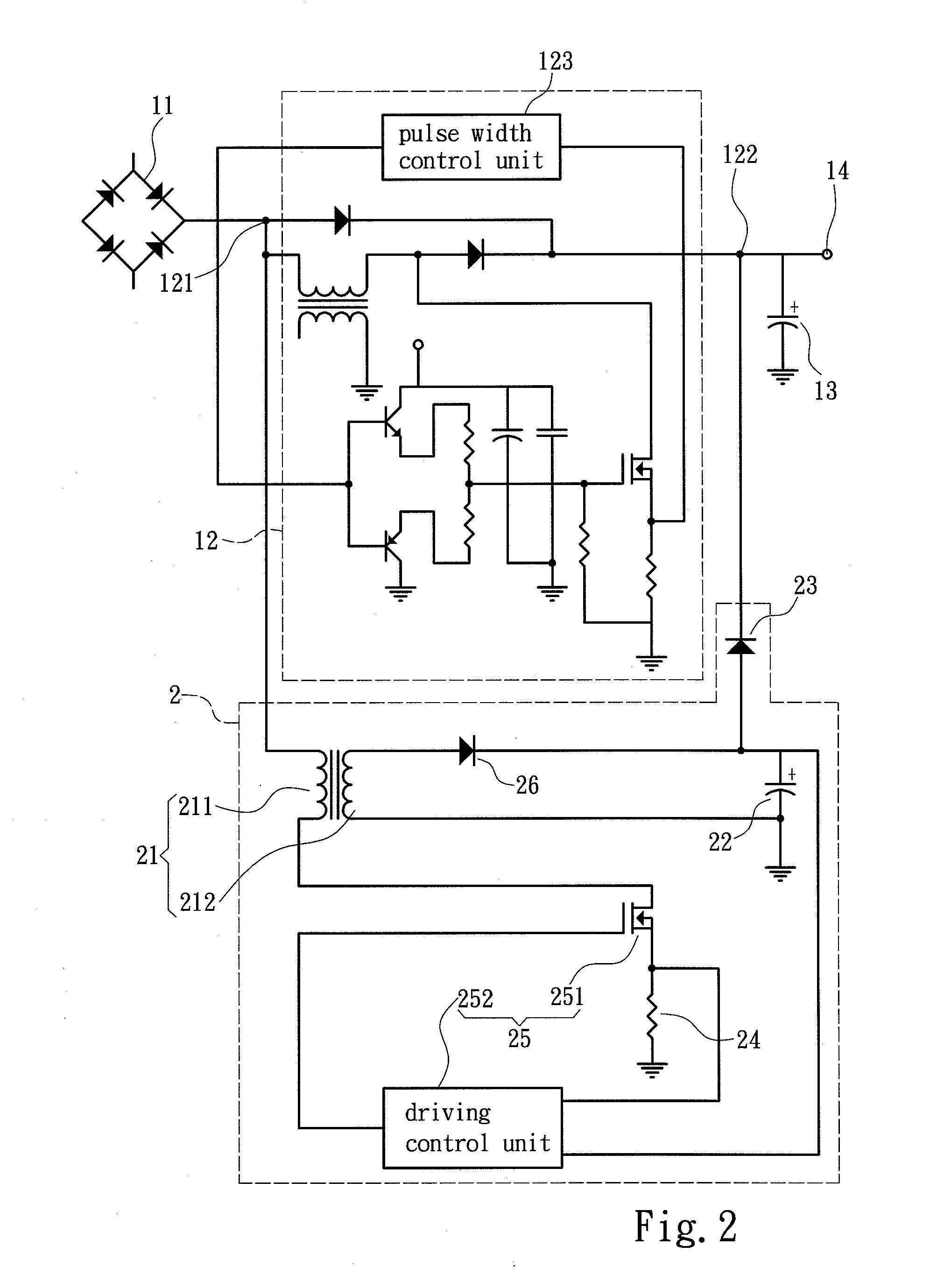 Power supply for prolonging hold-up time