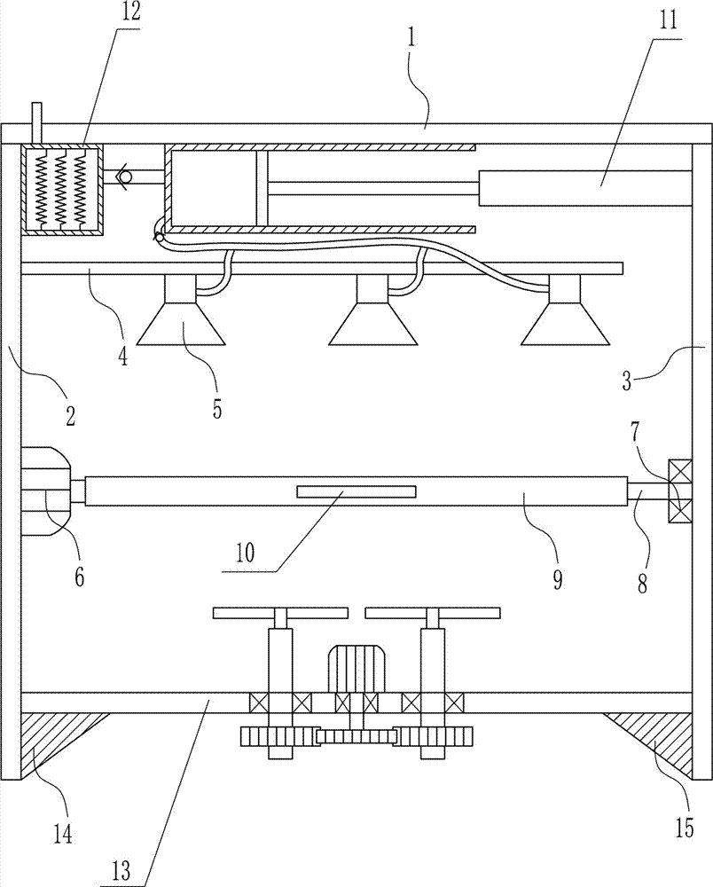 High-efficiency drying device for pen holder for manufacturing and processing writing brush