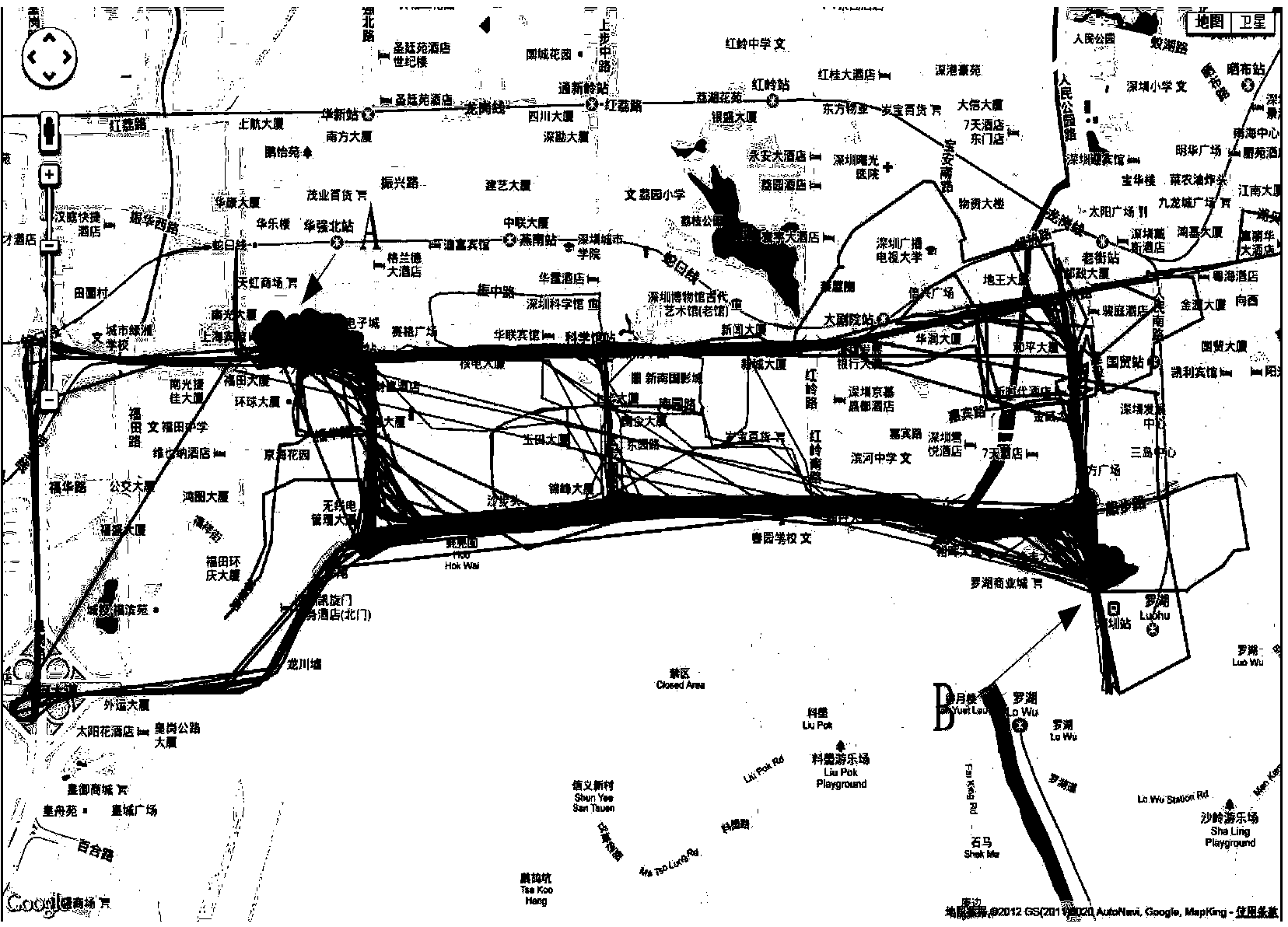 Traffic track data noise reduction method and system