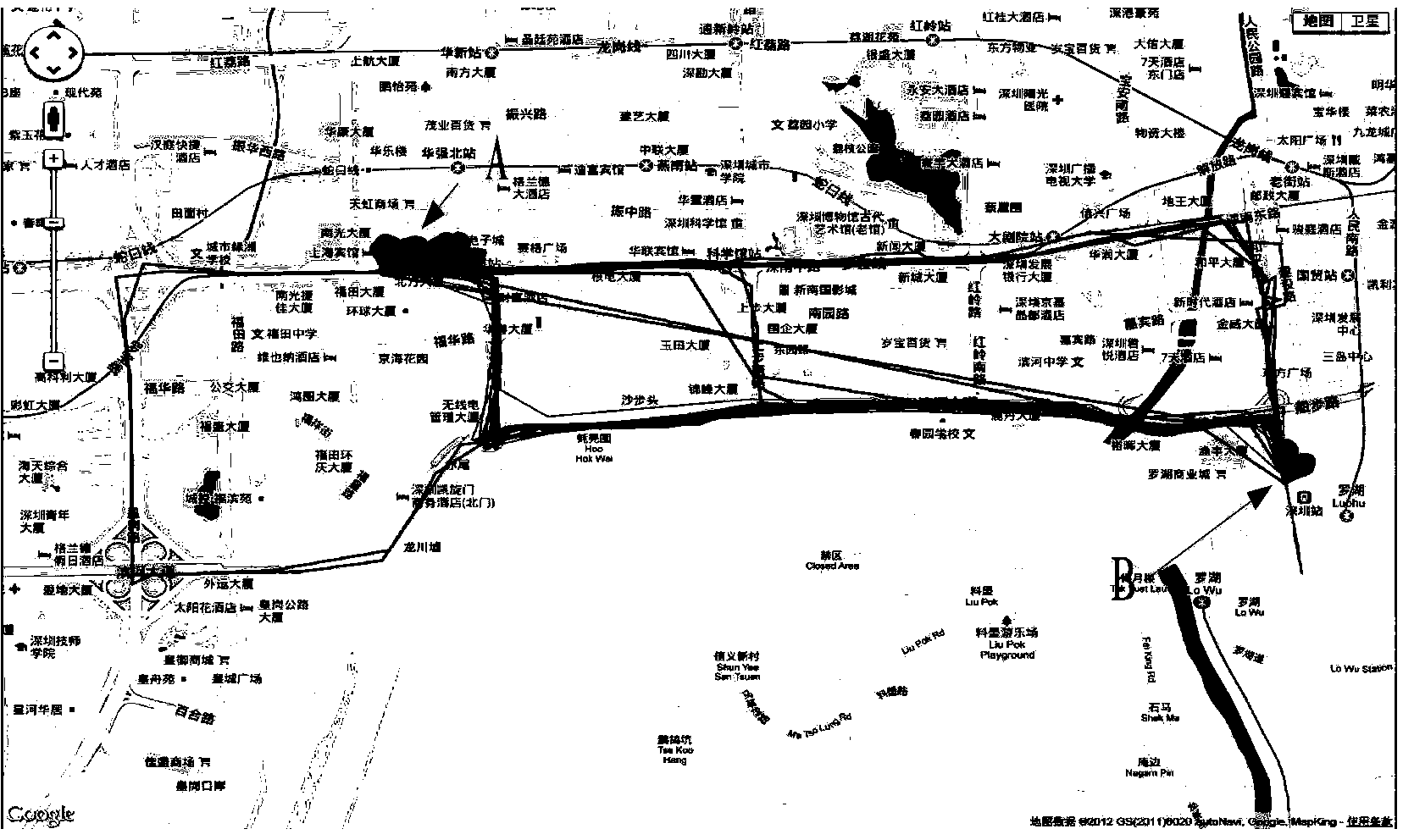 Traffic track data noise reduction method and system