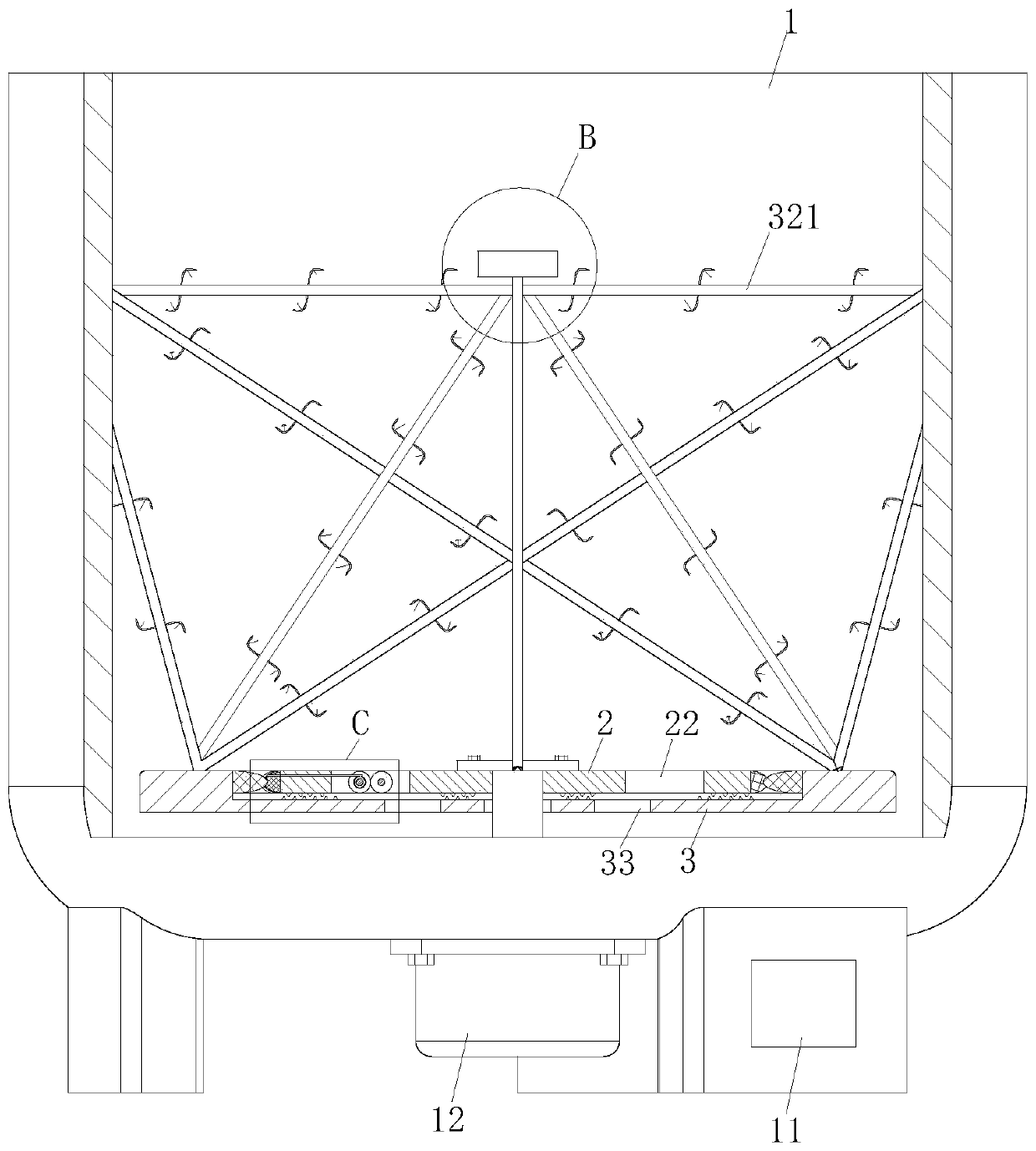 Preparation device for sunscreen cream