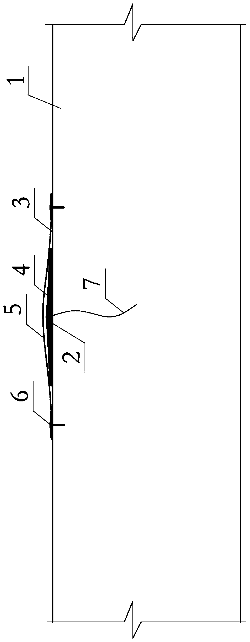 Construction method for rapid underwater repair of leakage cracks of concrete faced rockfill dam and repair structure of construction method