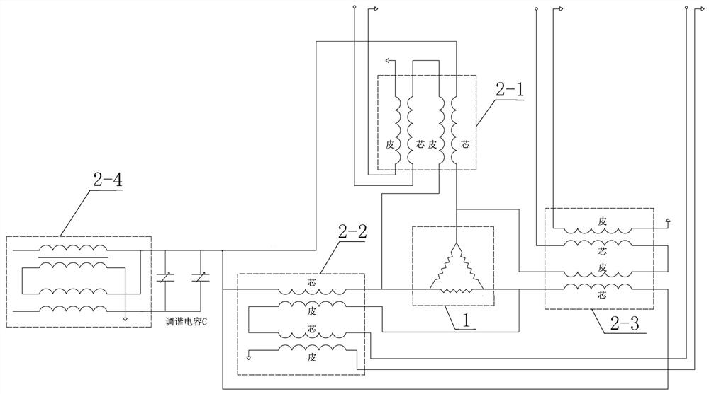 A three-way composite structure of ultra-wideband transmission line transformer