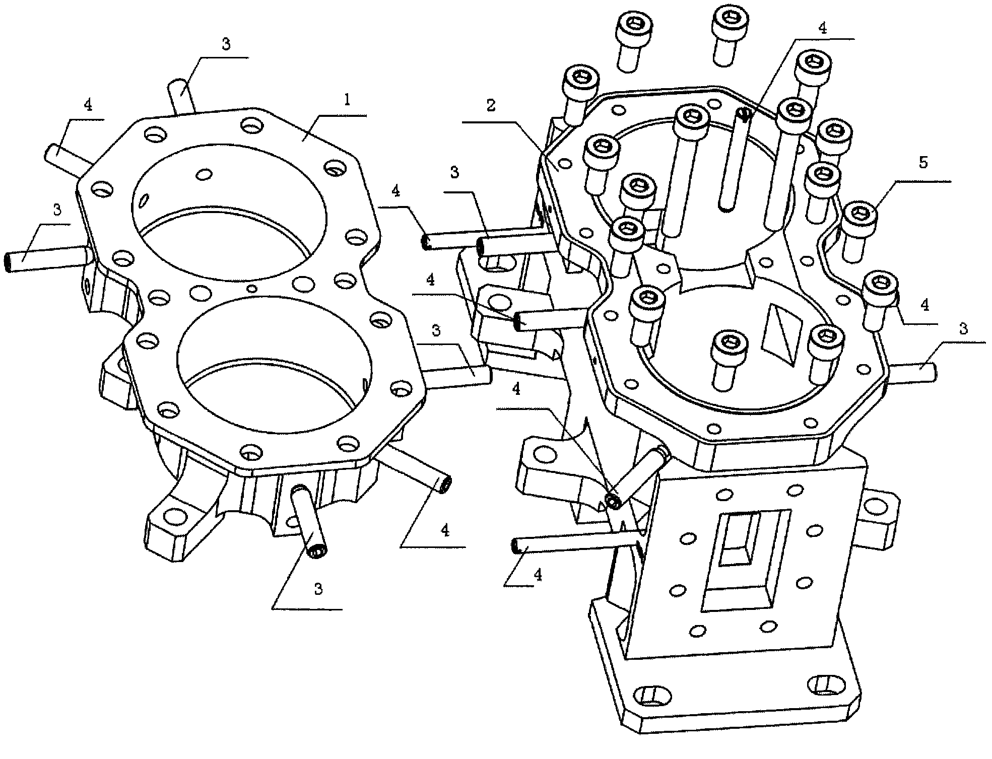 Round-chamber dual-mode side-wall coupling filter capable of inhibiting parasitic coupling