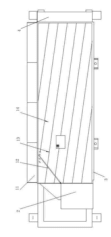 Separation bed for differential type pneumatic dry separator, dry separator main machine and complete device