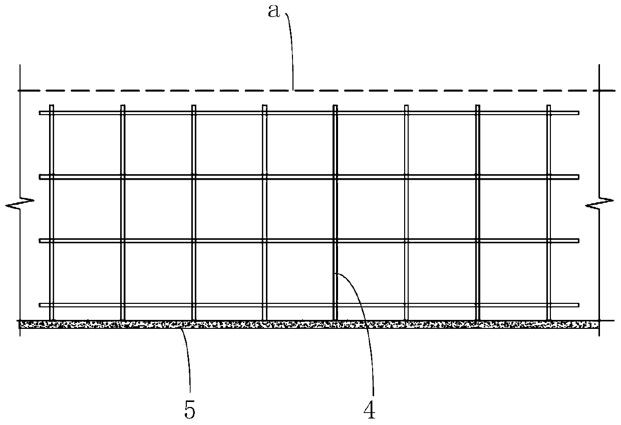 Steel bar structure of thick raft and inversion construction method of steel bar structure