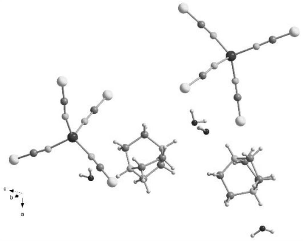 A kind of cobalt thiocyanate hydrogen bond type ferroelectric material and its preparation method and application