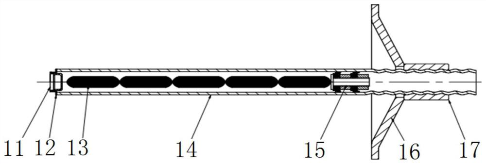 Piston and anchor rod for preventing anchor agent from returning and method