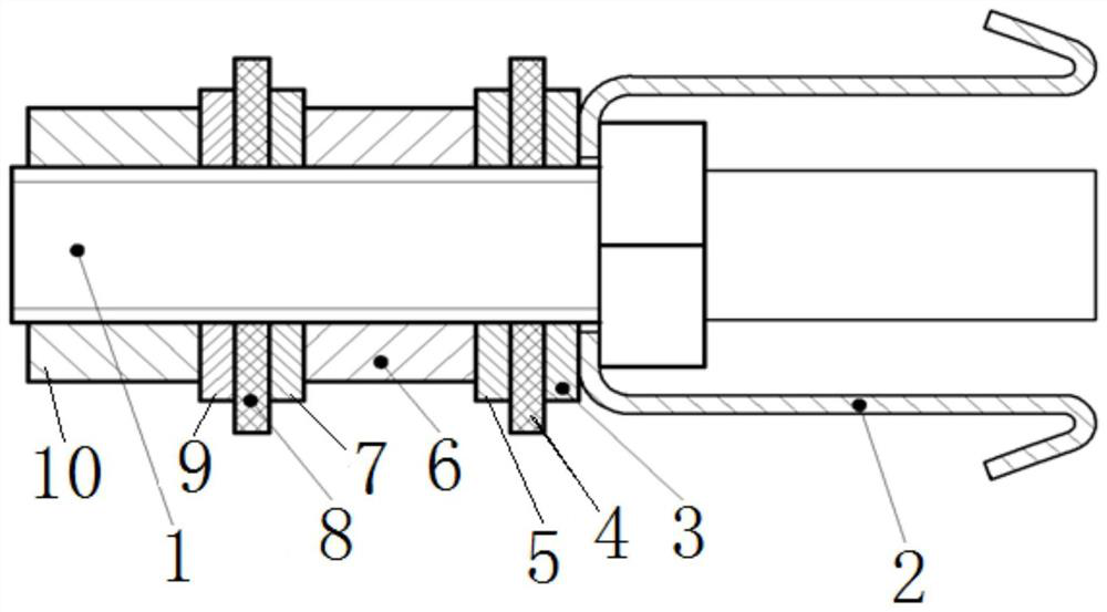 Piston and anchor rod for preventing anchor agent from returning and method