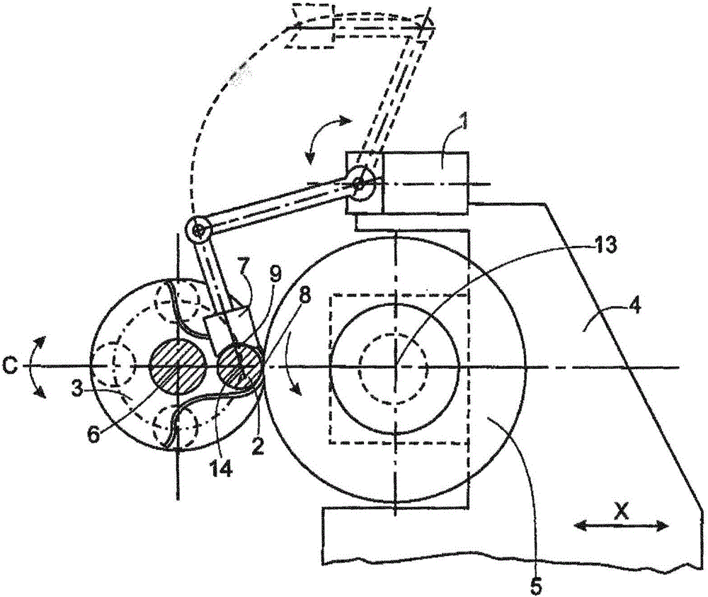 Method and grinding machine for measuring and producing a target outer contour of a workpiece by means of grinding