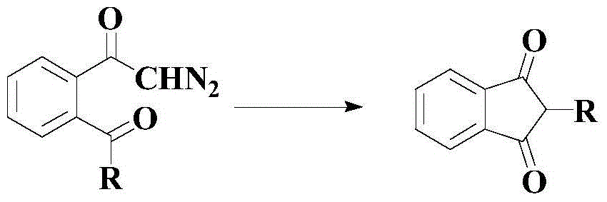 A kind of catalytic synthesis method of indane-1,3-diketone compound