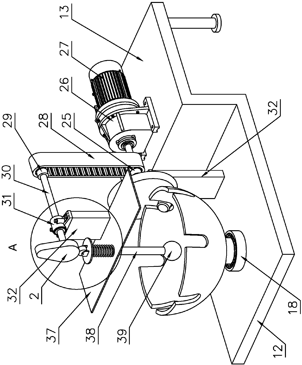 Traditional Chinese medicine processing and pounding device applied to traditional Chinese medicine departments