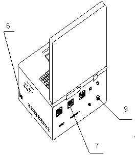 Testing device for electronic onboard cabin control panel