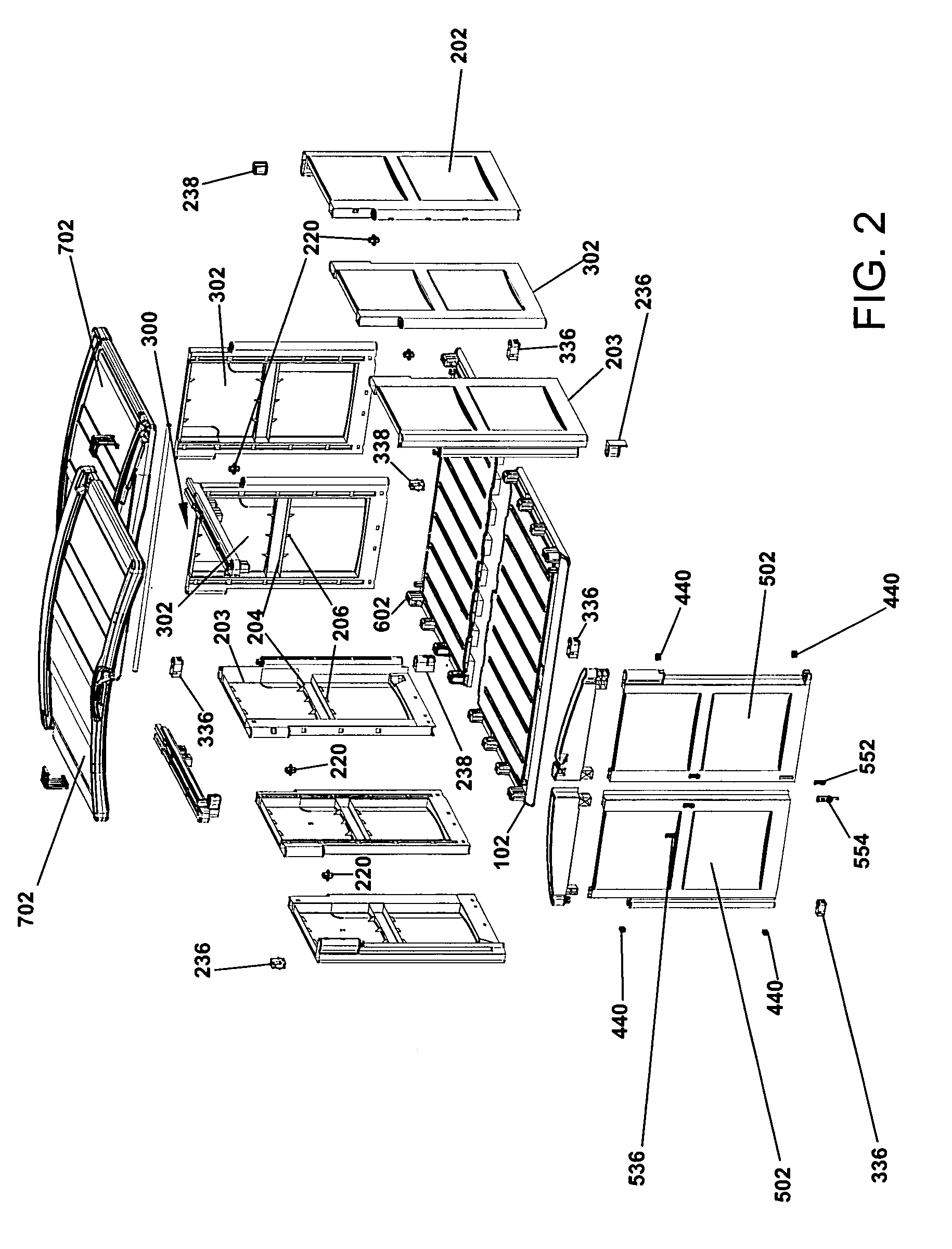 Low profile plastic panel enclosure