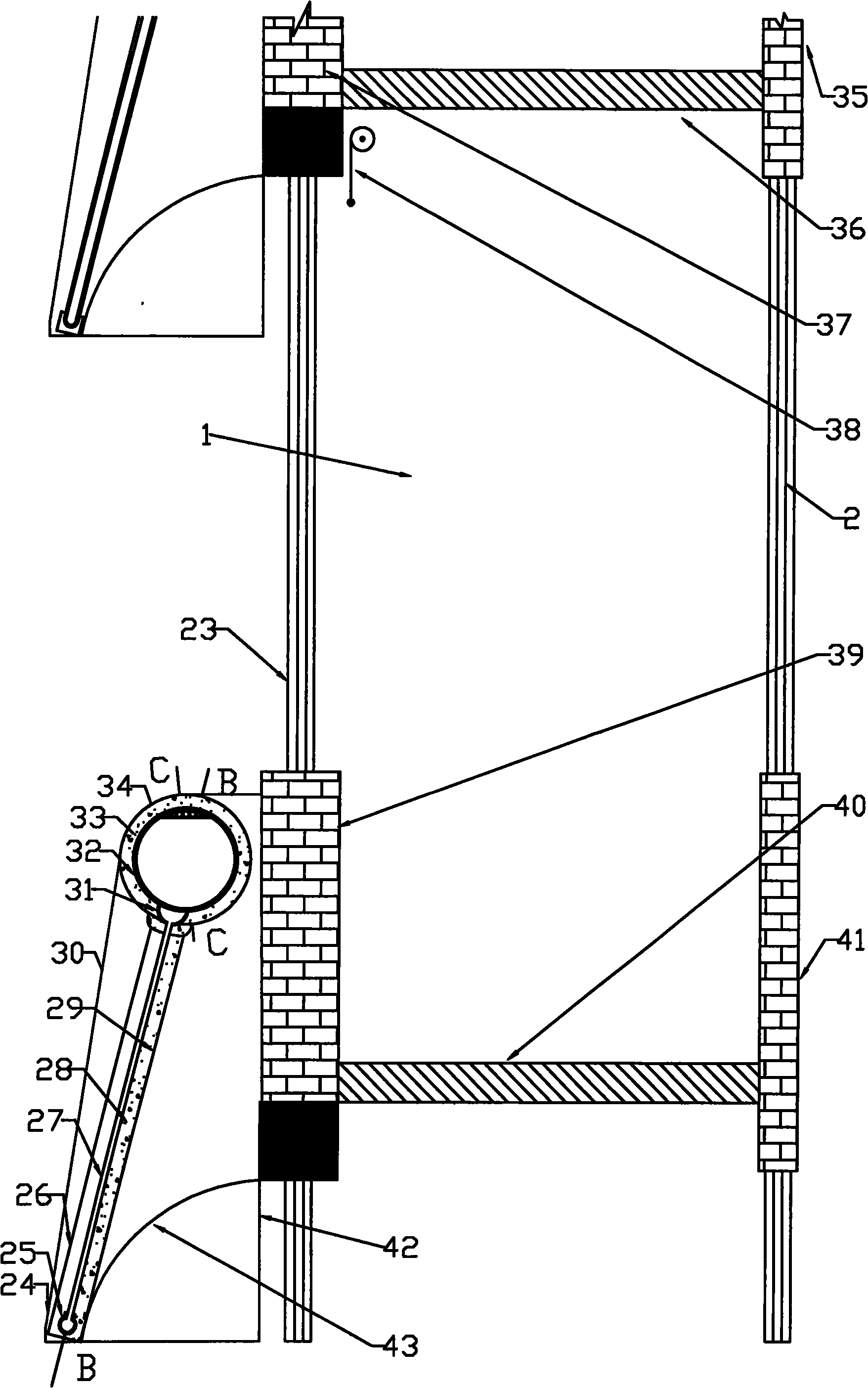 Pressure-bearing dual-cycle solar balcony bathroom