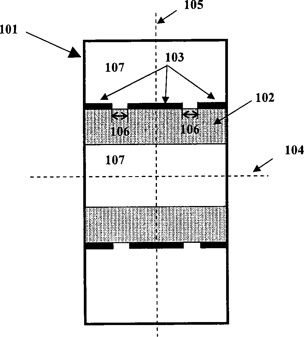 Manufacturing method of 2*2 single-side double-fin linear array based on square wave guide