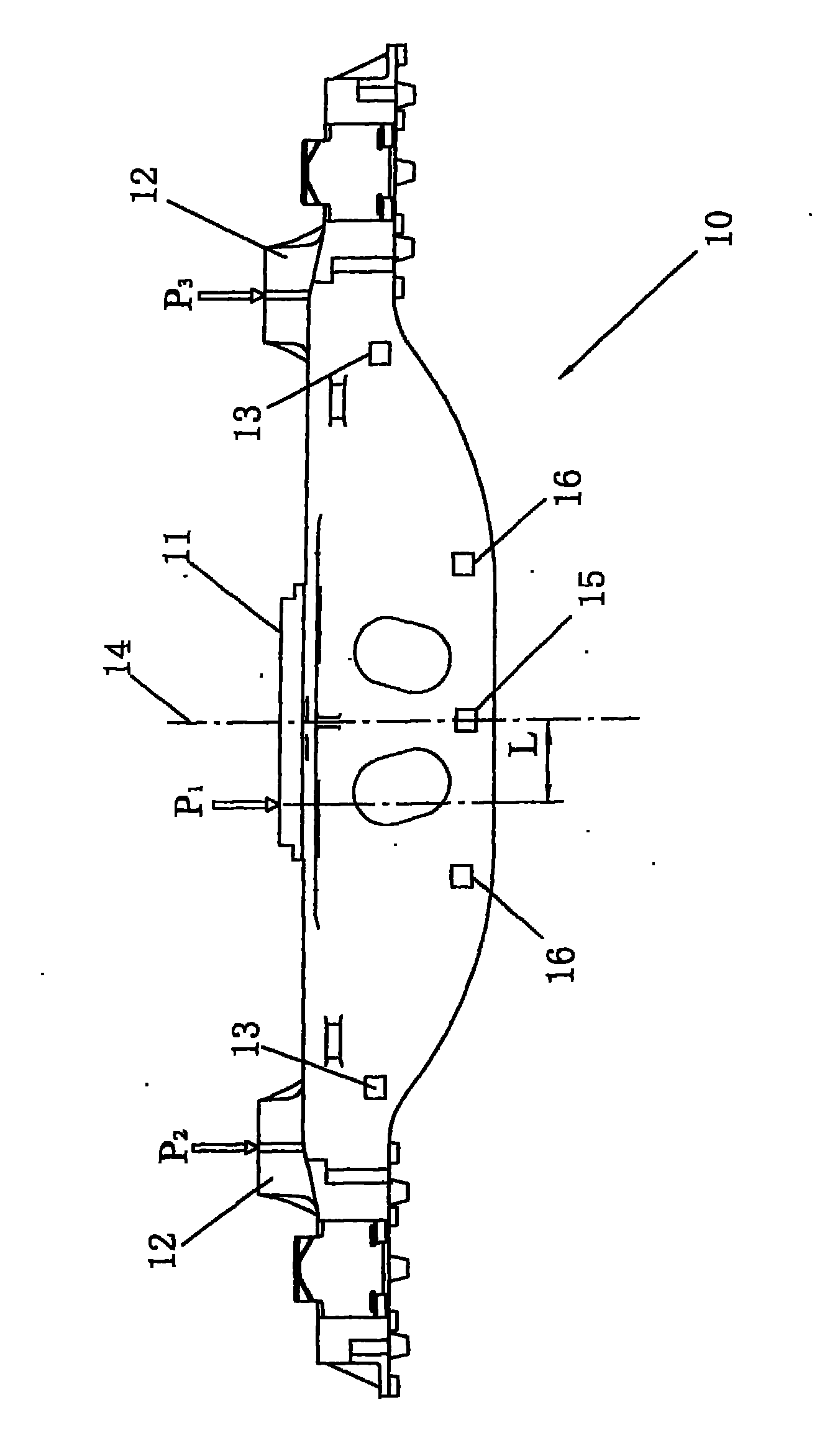 Swing bolster load testing method