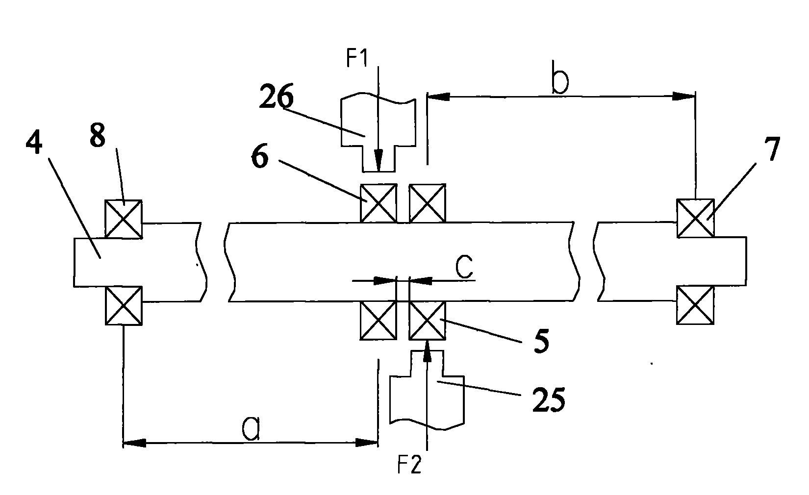 Method for testing service life of rolling bearings