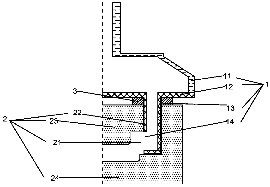 A kind of sand shooting device of cold core box core shooting machine