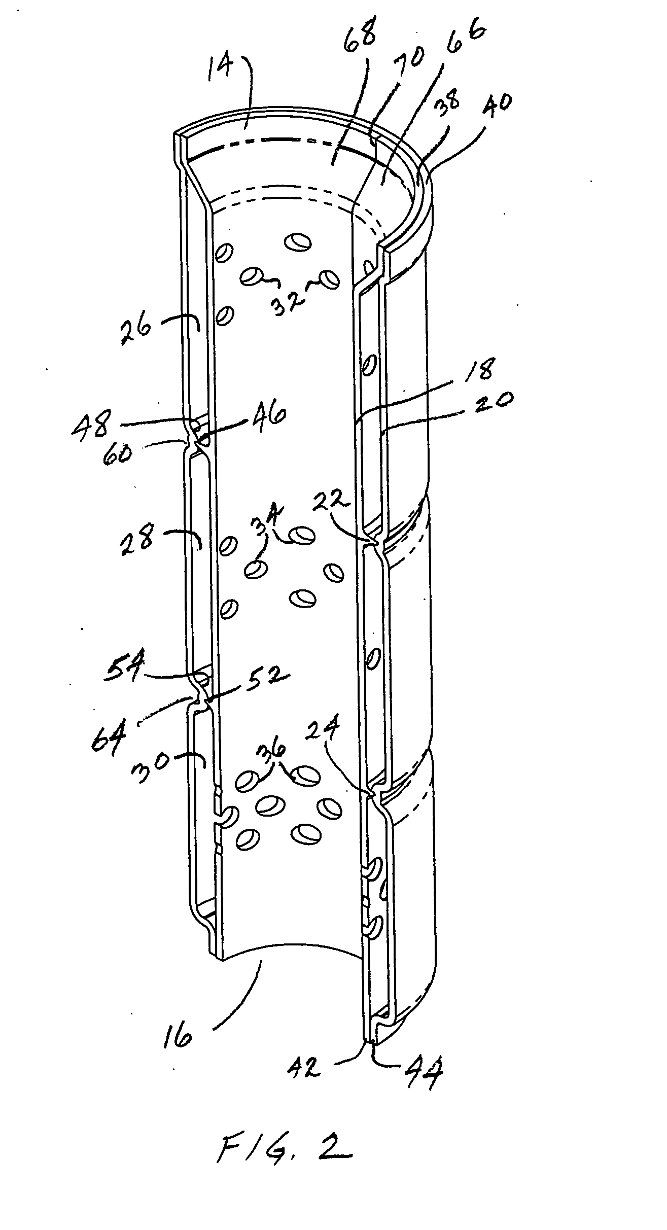 Resonator with retention ribs