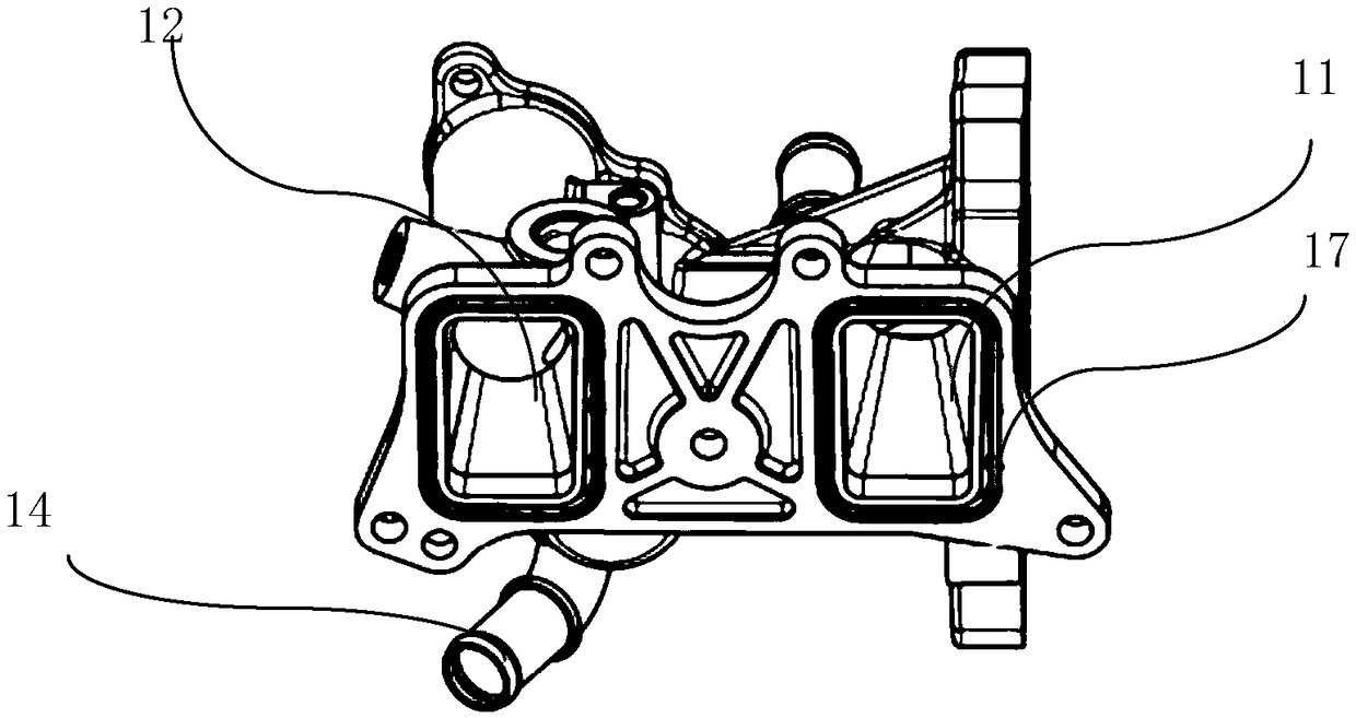 Engine electric water pump and vehicle having same