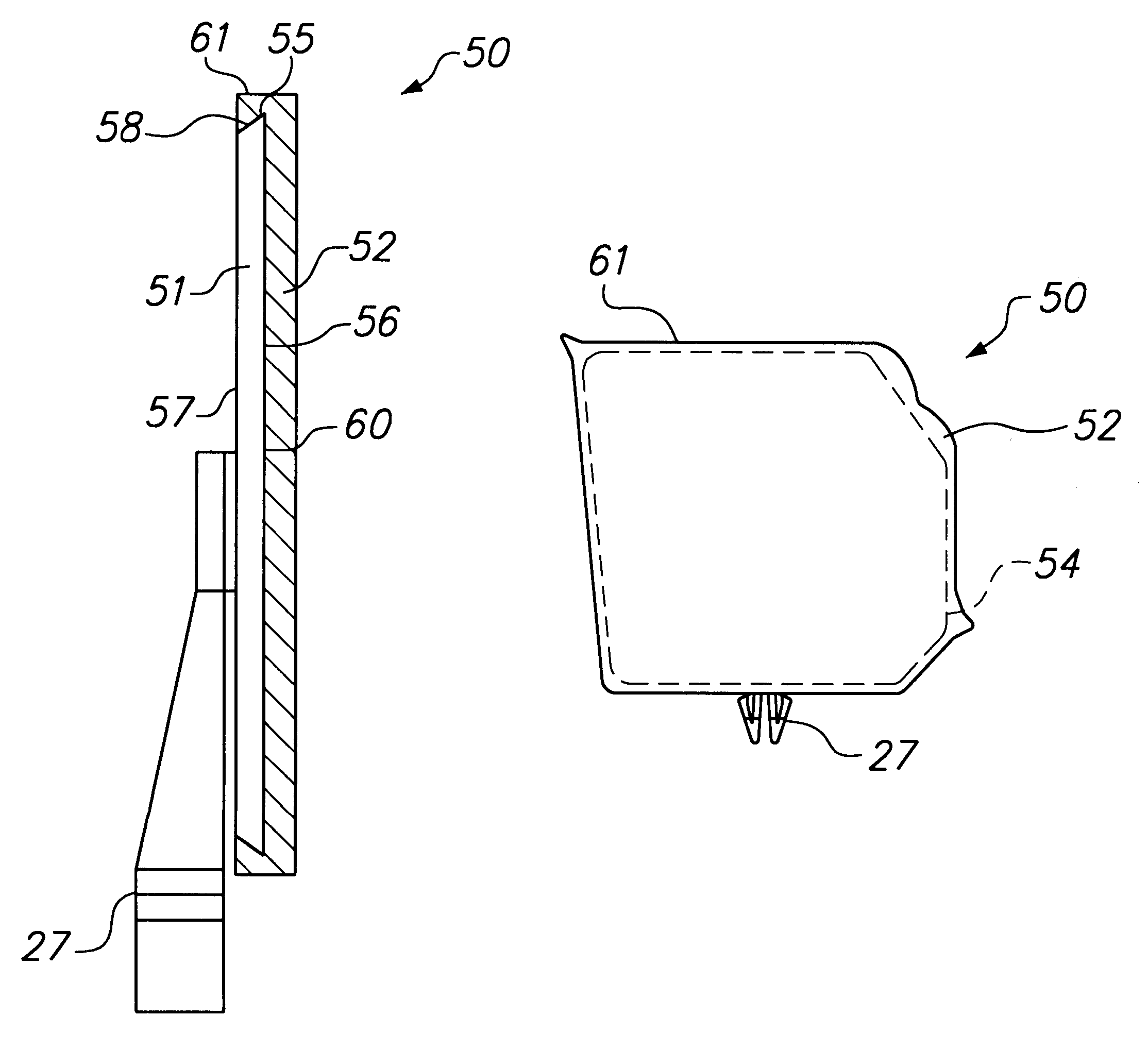 Cavity sealing article having improved sag resistance