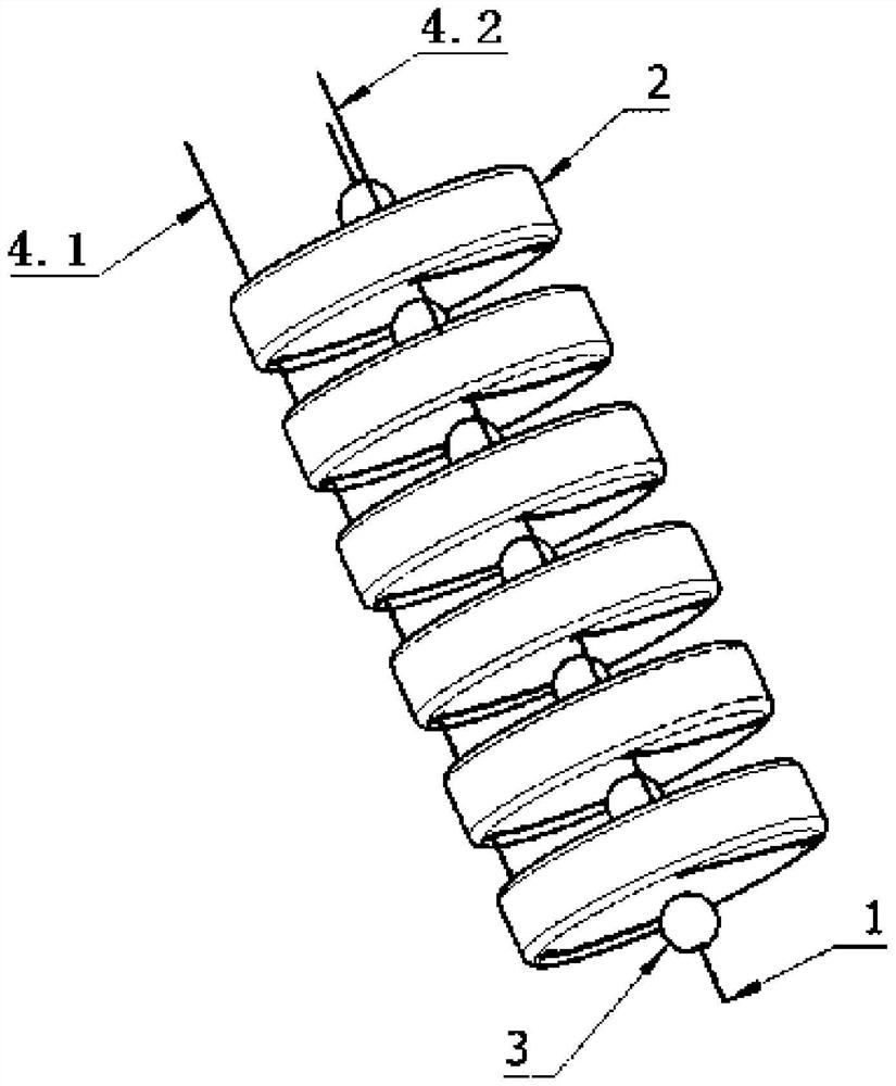 An easy-to-remove curved anti-wrinkle mandrel