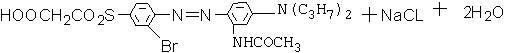 Red temporary water-soluble disperse dye and manufacturing method and use thereof