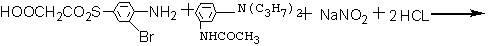 Red temporary water-soluble disperse dye and manufacturing method and use thereof