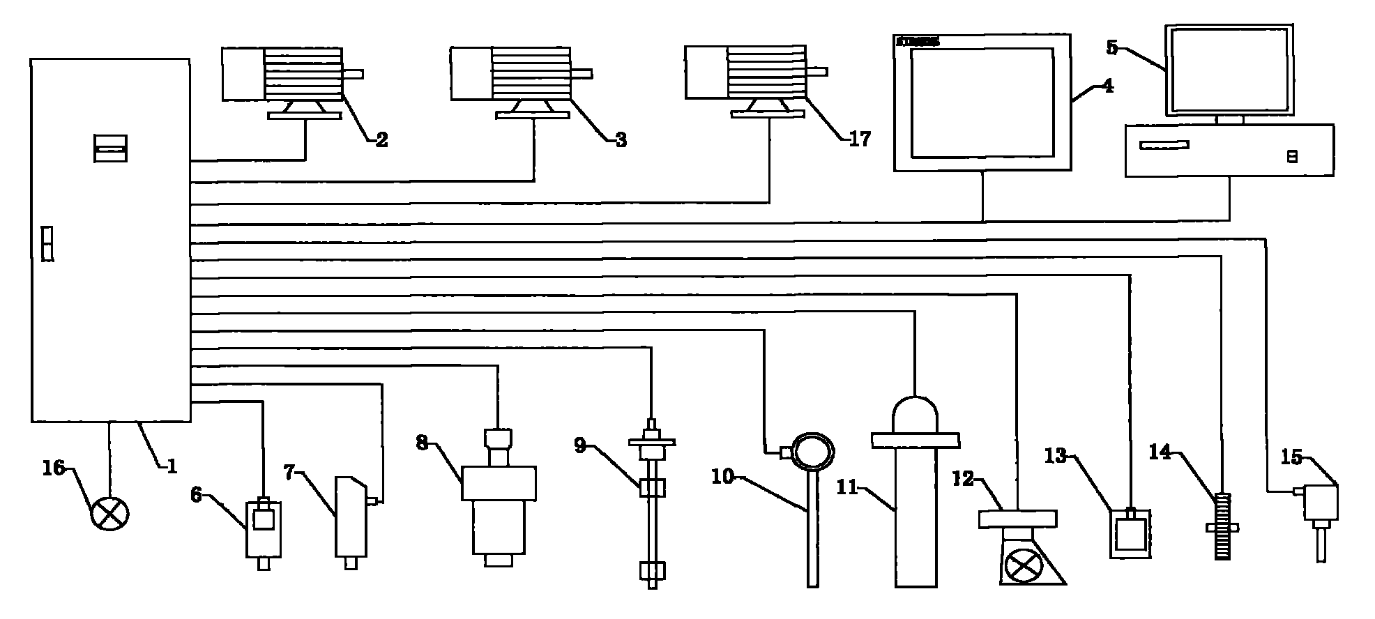 Electric control system for oil-gas lubrication