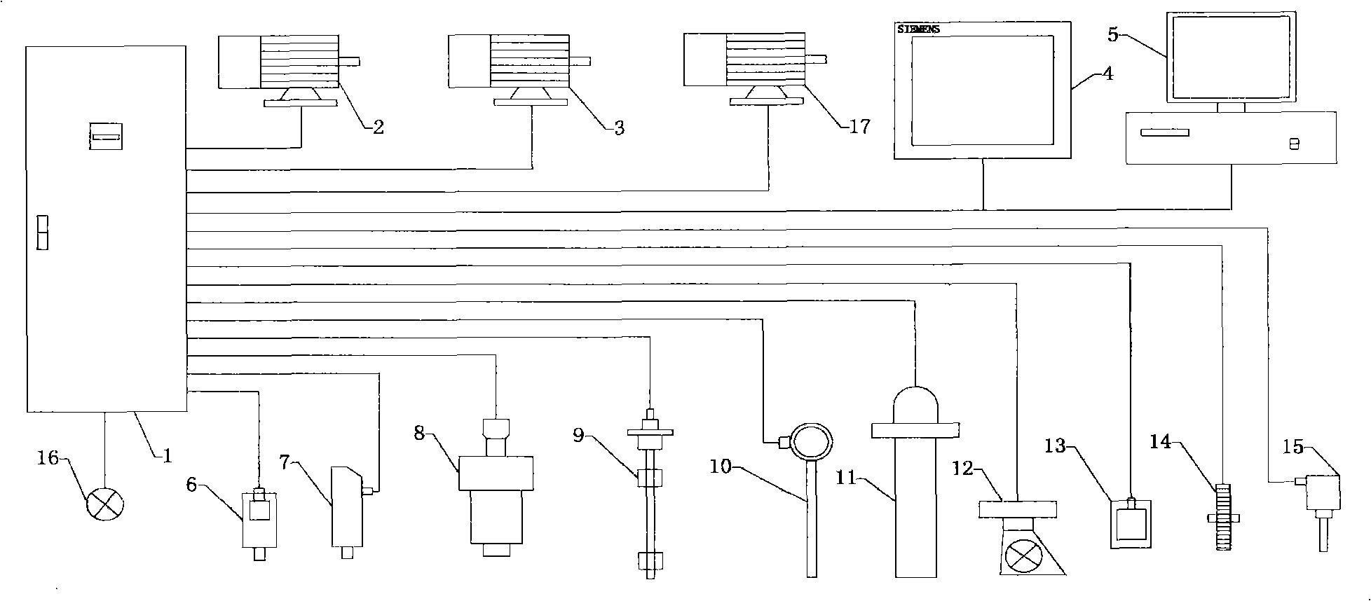 Electric control system for oil-gas lubrication