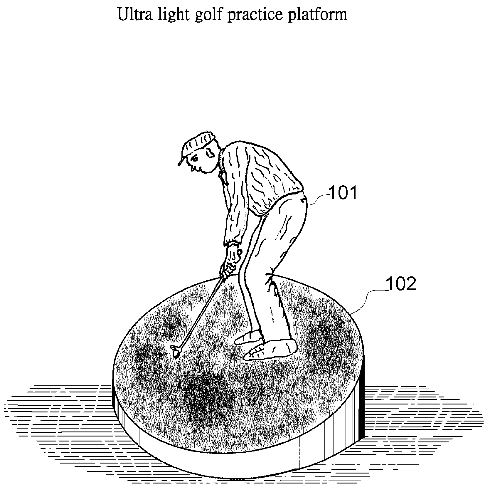 Ultra Light Golf Practice Platform