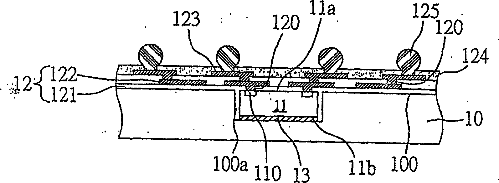 Electric connecting structure of circuit board embedding with semiconductor chip