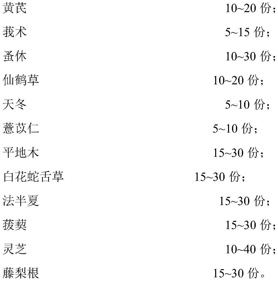 Traditional Chinese medicine composition for adjuvant treatment of liver cancer and preparation method and application thereof