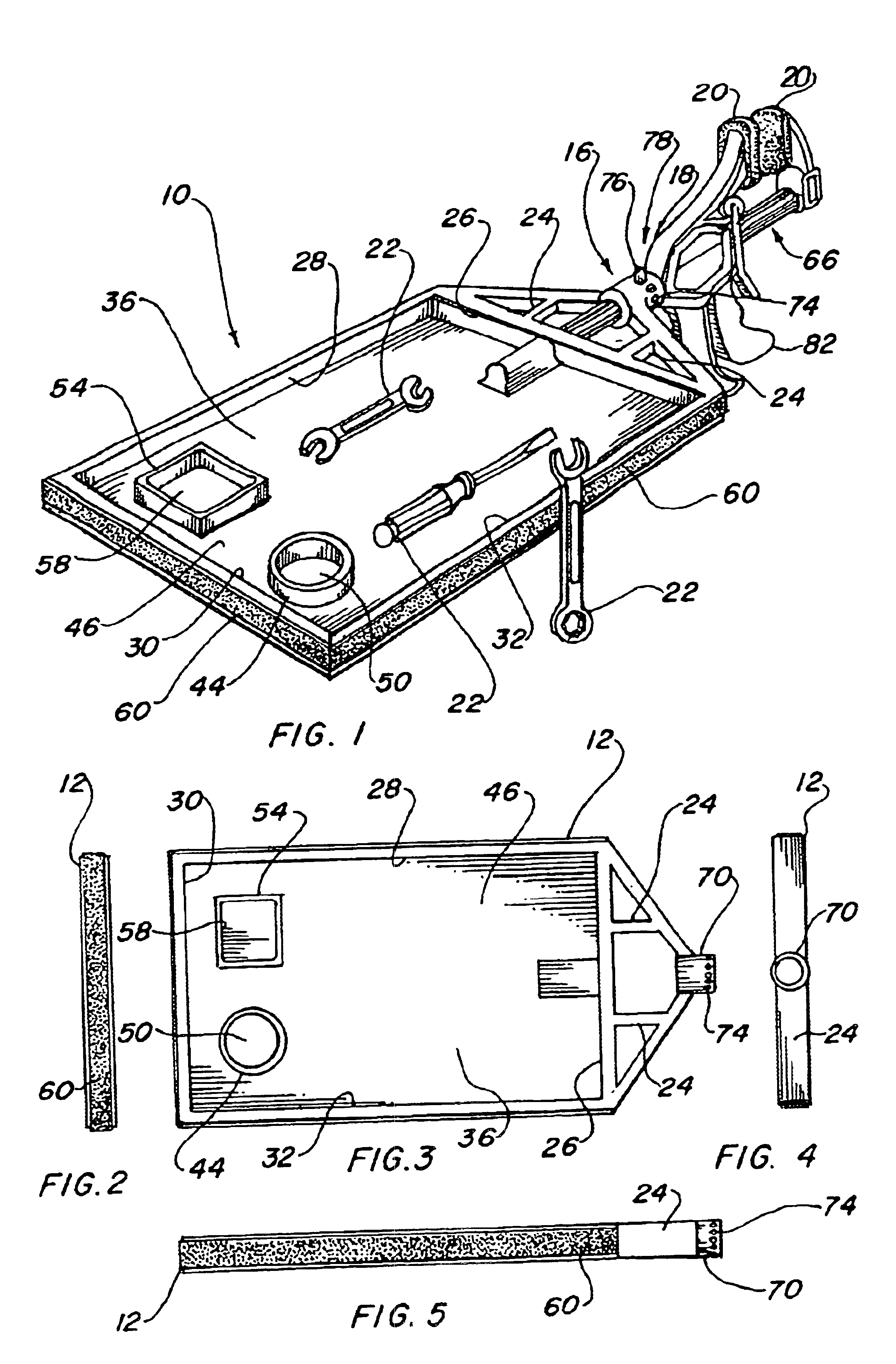 Attachable mechanic's accessory tray