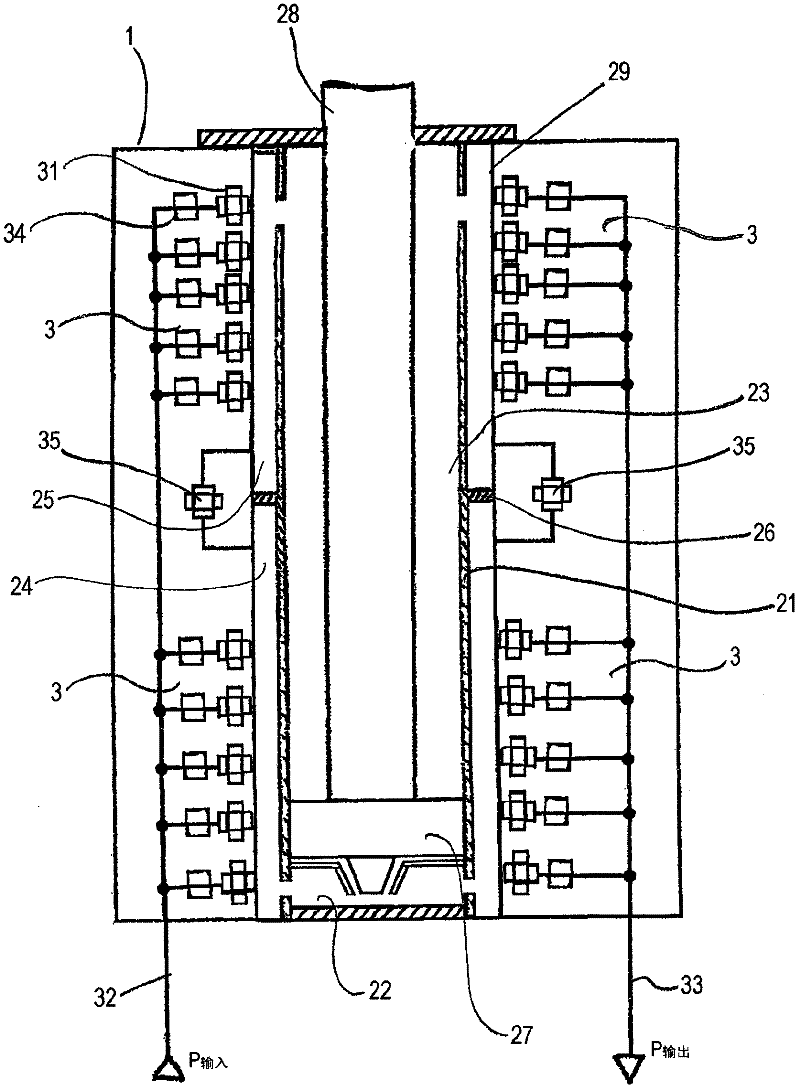 Hydraulic cylinder assembly for a machine for producing a fiber web, especially a paper or cardboard making machine