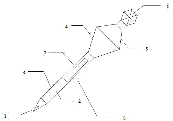 Geography virtual emulated three-dimensional mouse pen in actual space