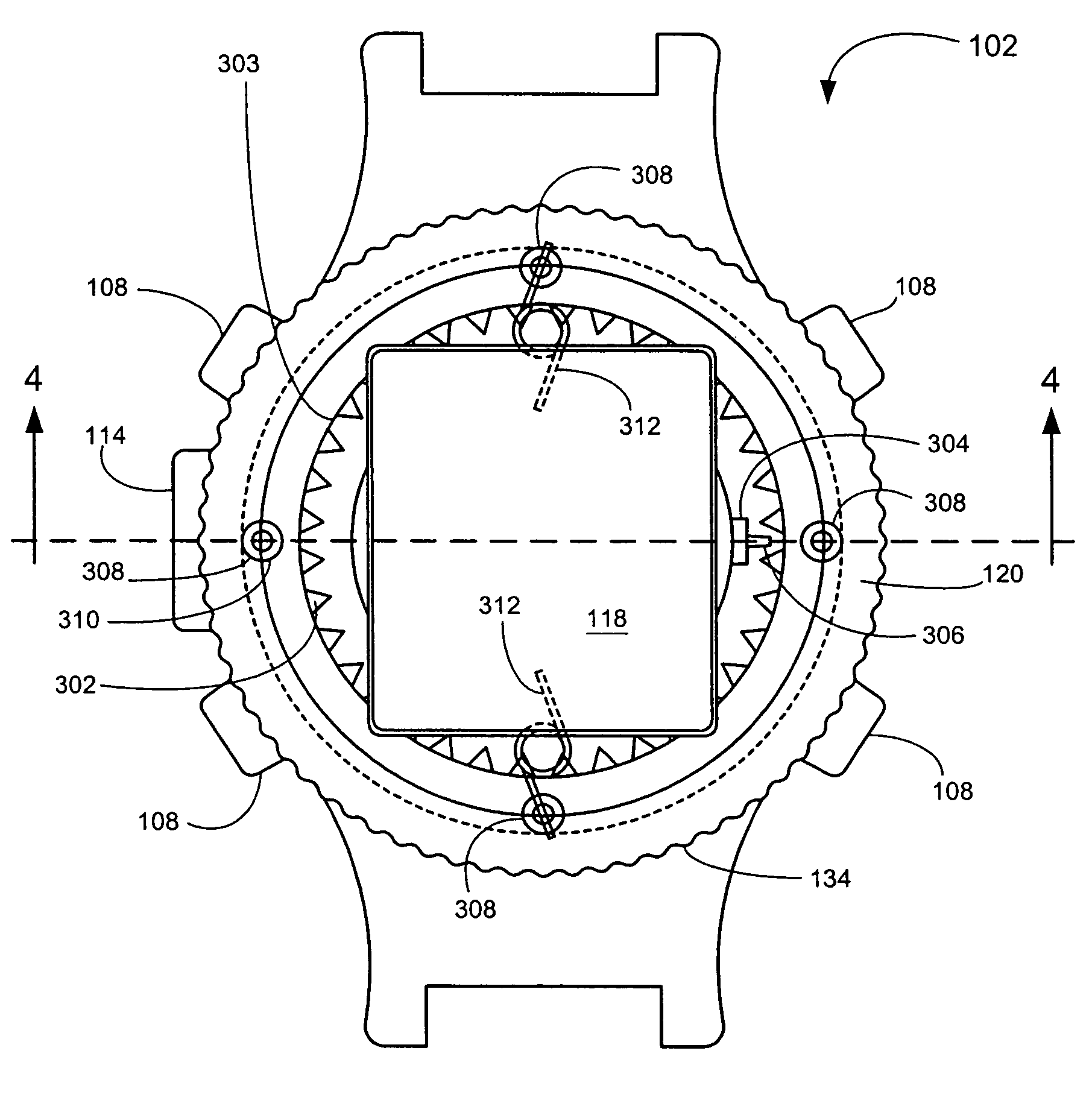 Bezel interface for small computing devices