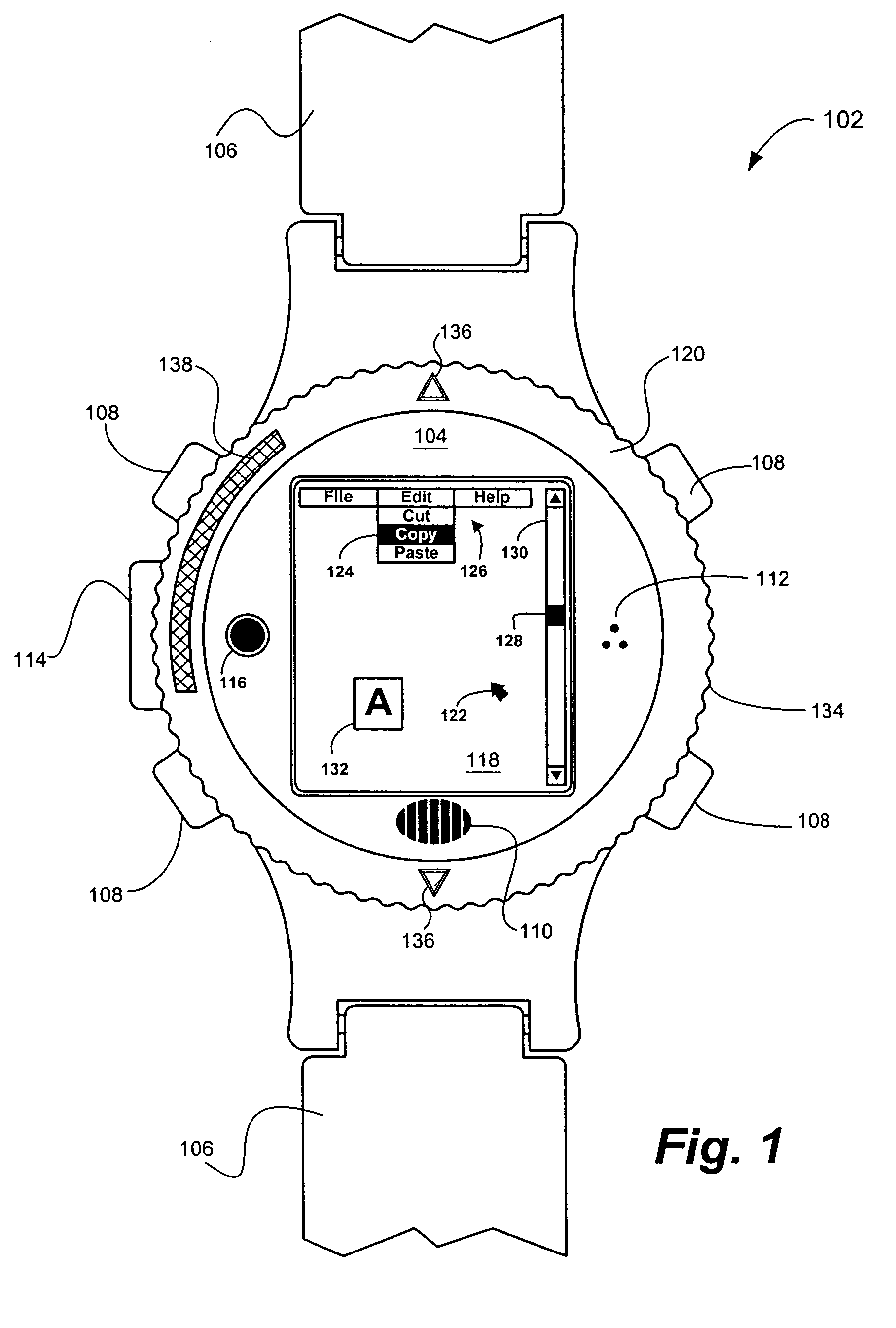 Bezel interface for small computing devices