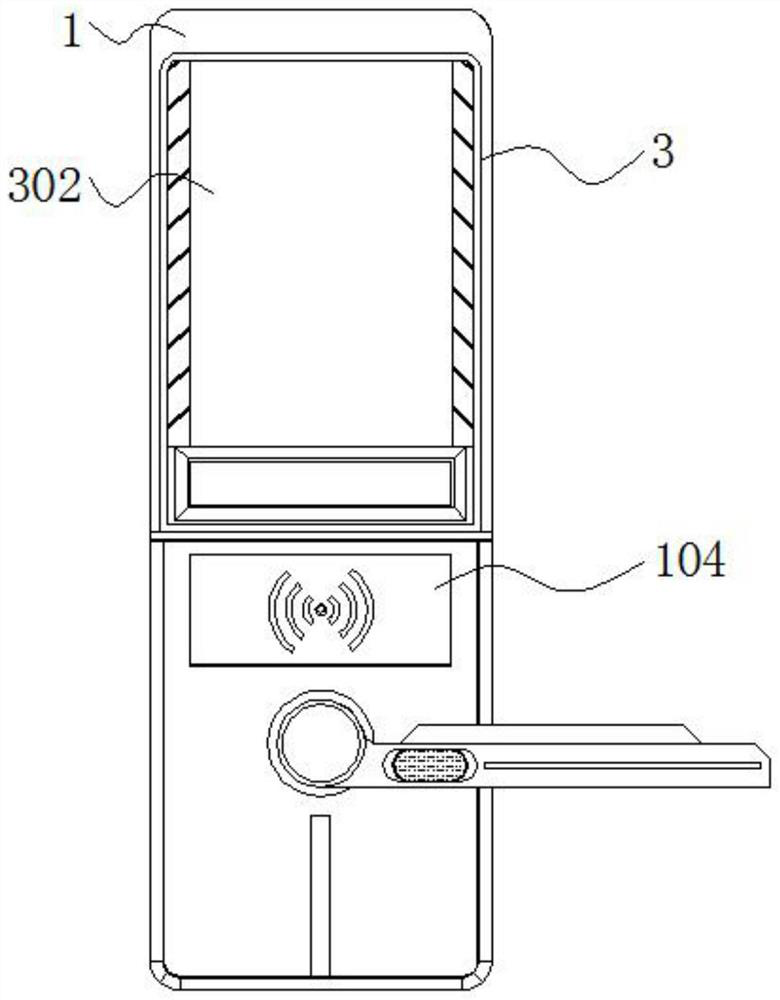 Display intelligent lock shell with anti-prying structure