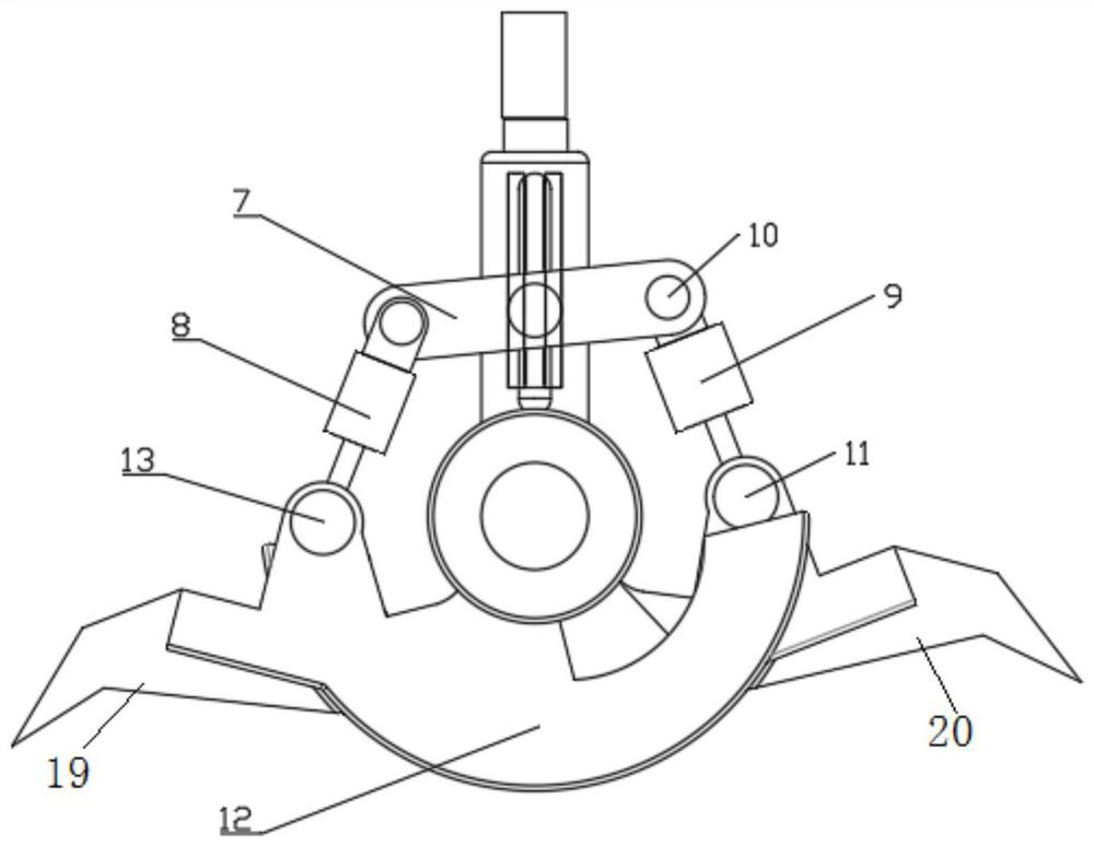 Wheel walking type robot foot end mechanism suitable for all-terrain road conditions