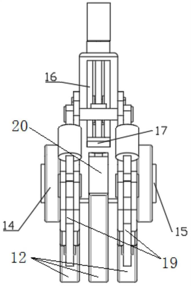 Wheel walking type robot foot end mechanism suitable for all-terrain road conditions