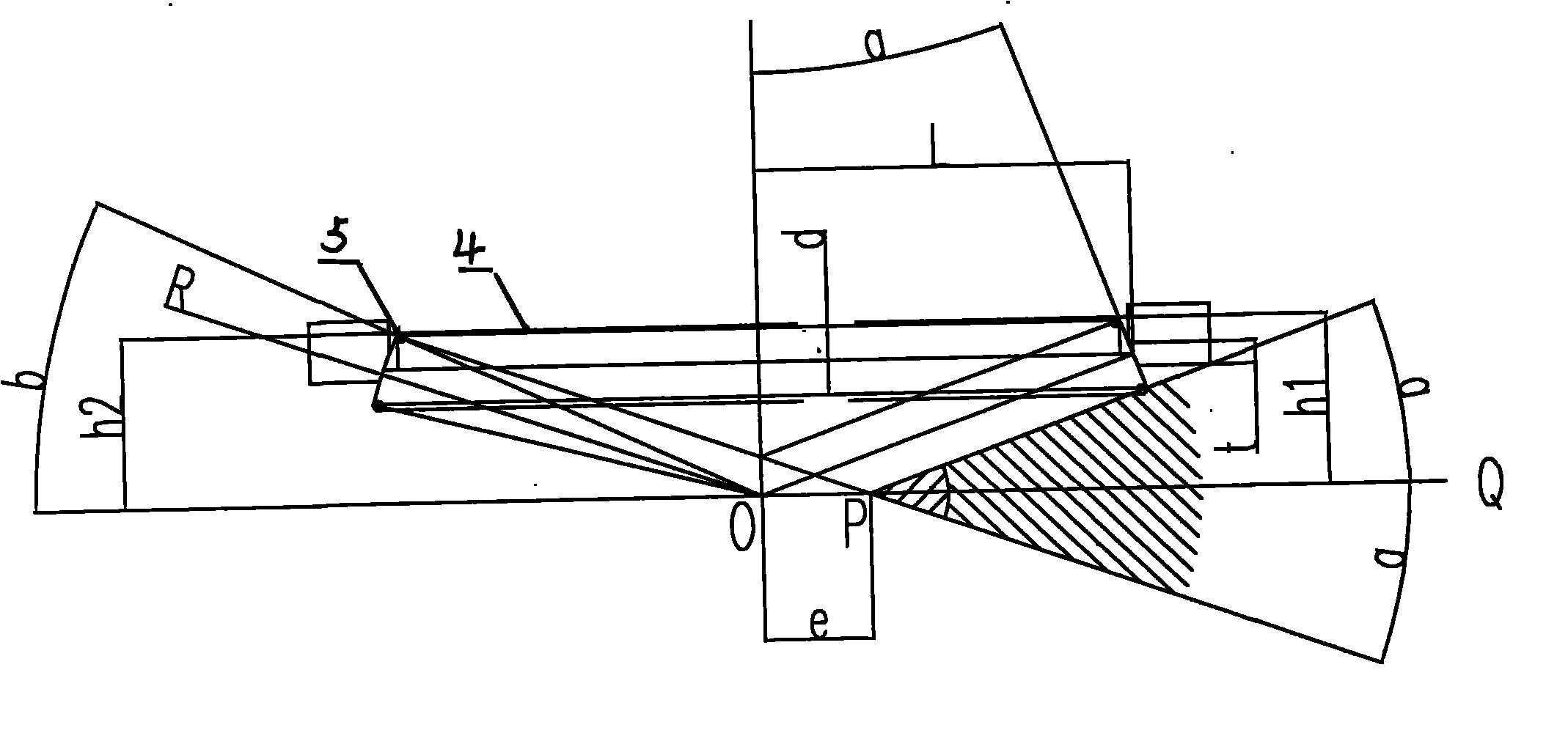 Method for selecting eccentric distance of rotational valve plate and double eccentric butterfly valve