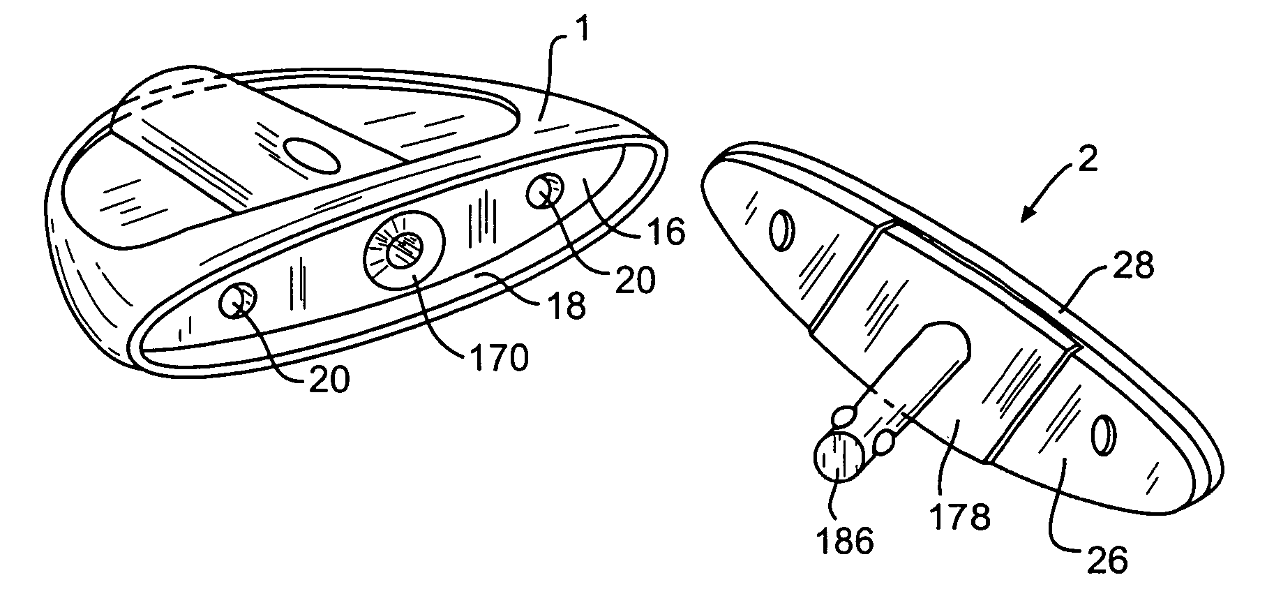 Golf club having replaceable striking surface attachments and method for replacing same