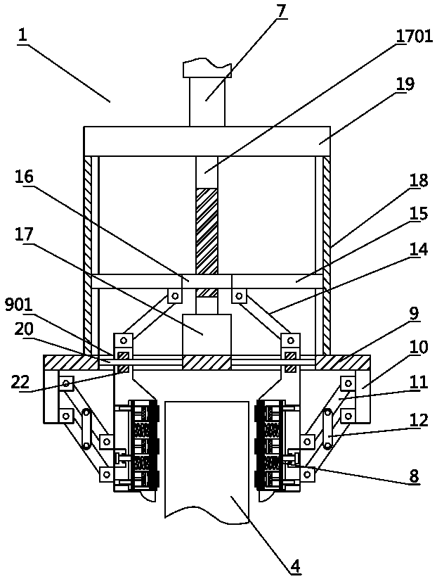 Pressure-adjustable clamping robot