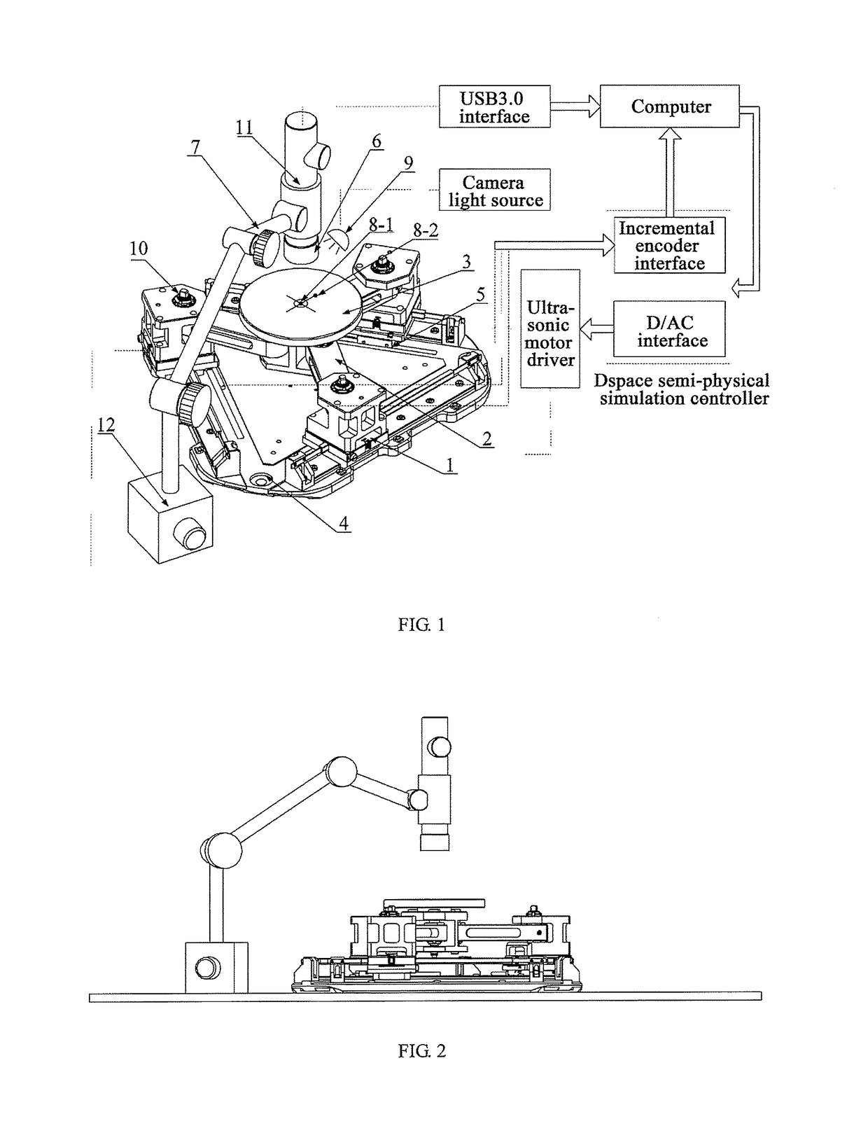 Parallel platform tracking control apparatus using visual device as sensor and control method thereof