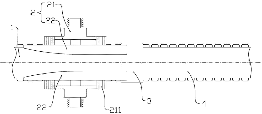 Cable reel assembly outbound distribution transmission line