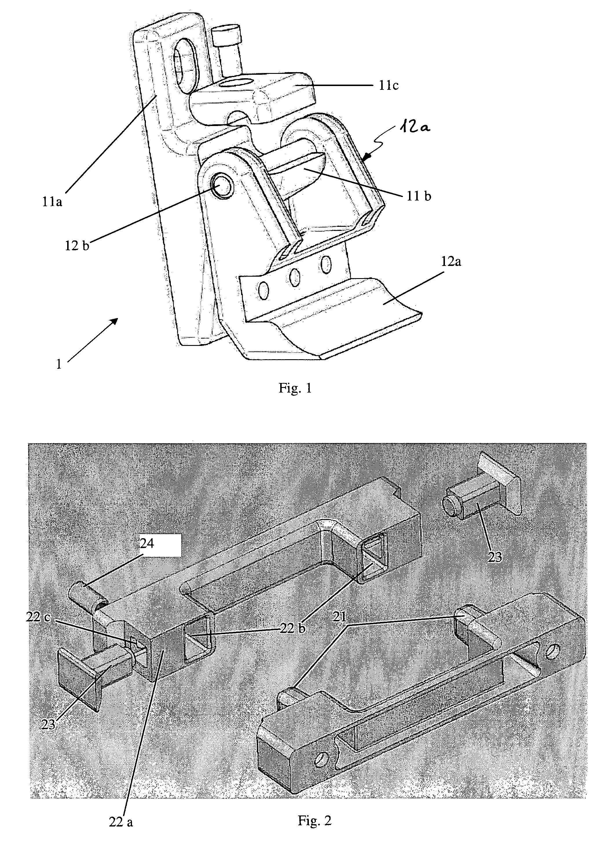 Radiator fastening system for hinge support