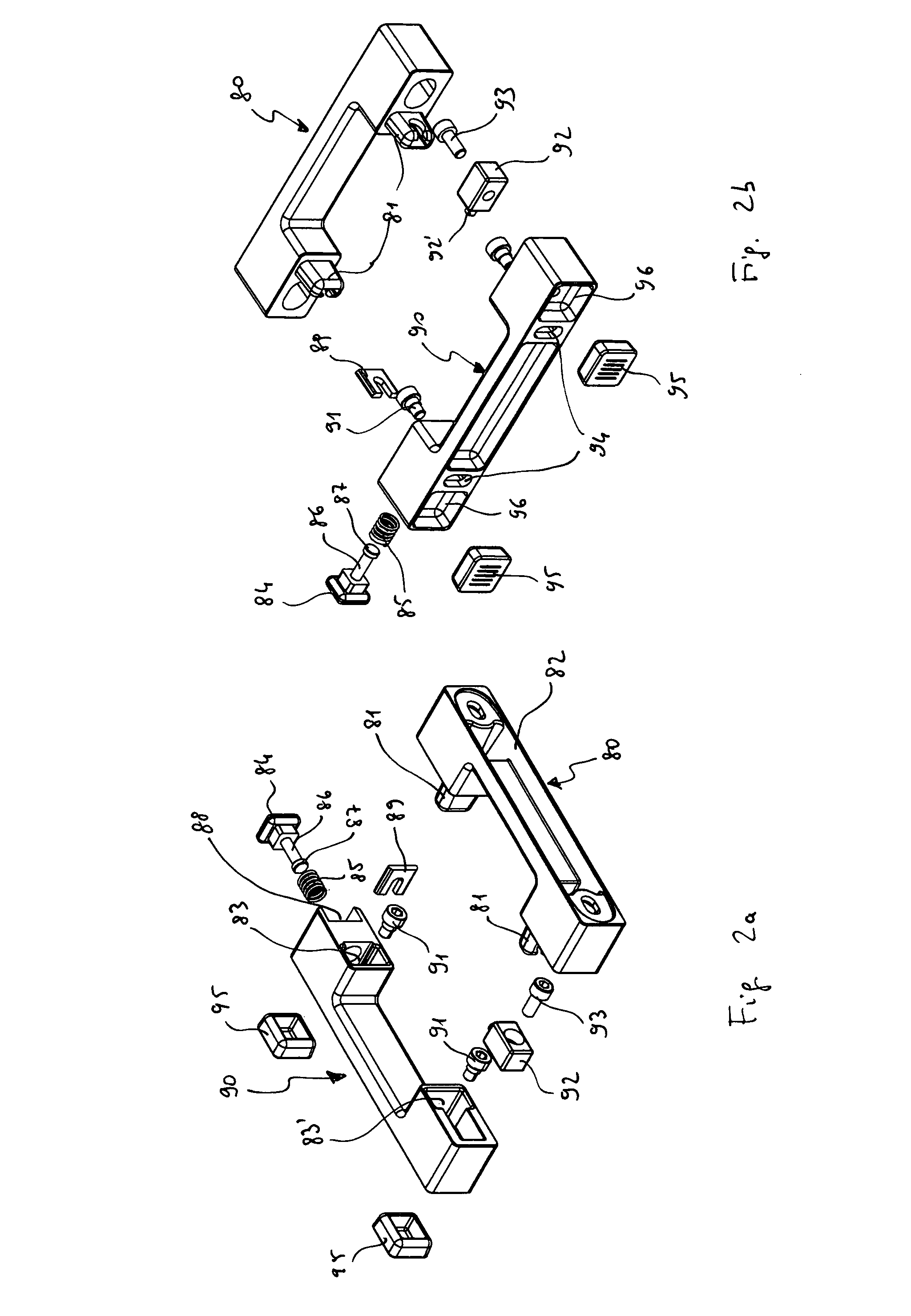 Radiator fastening system for hinge support